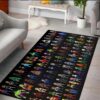 Dc comics suit superheroes ghost rugs living room carpet