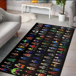 Dc comics suit superheroes ghost rugs living room carpet