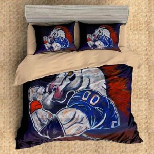 Denver Broncos Duvet Cover and Pillowcase Set Bedding Set 566
