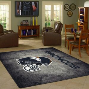 Denver Broncos Nfl Carpet Living Room Rugs