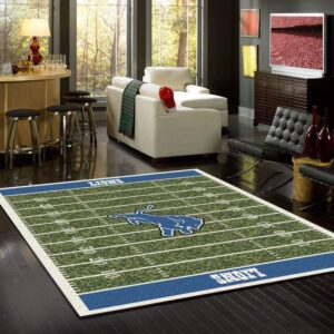 Detroit Lions Carpet Living Room Rugs