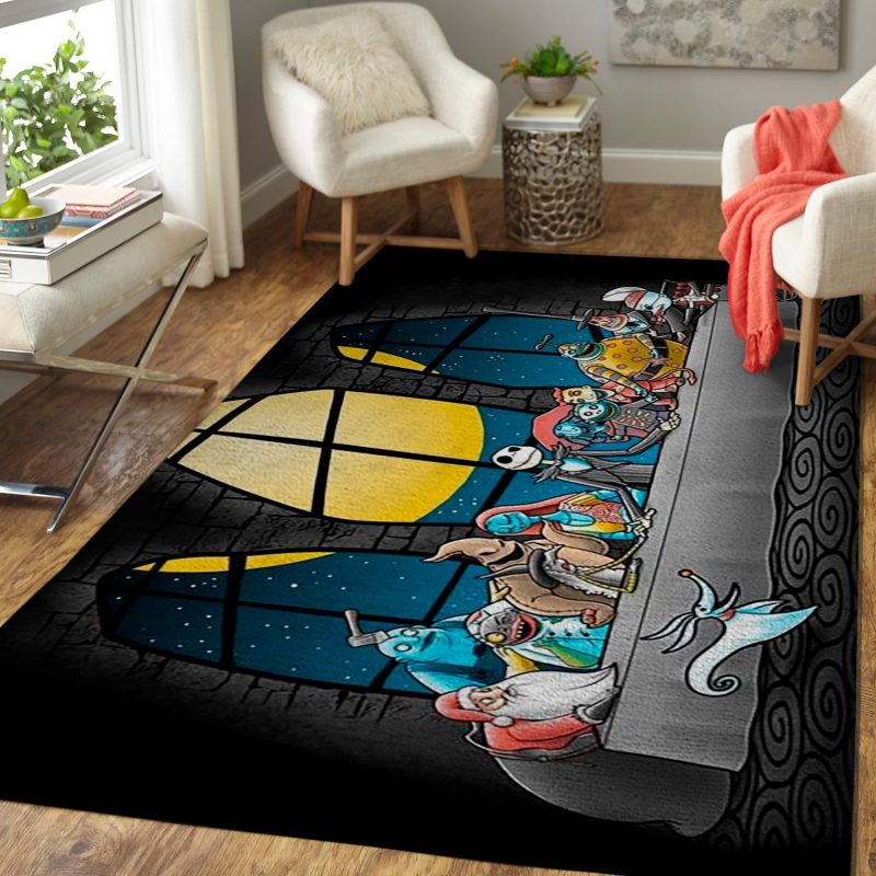 Dinner Before Christmas The Nightmare Before Christmas Movie Living Room Rug Carpet