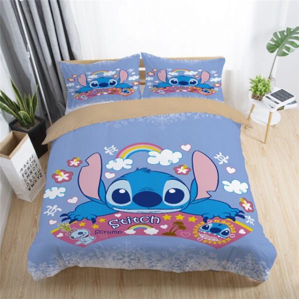 Disney Stitch 221 Duvet Cover and Pillowcase Set Bedding Set