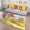 Disney cartoon mickey and minnie mouse carpet rugs