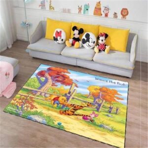 Disney cartoon mickey and minnie mouse carpet rugs