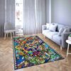 Disney character puzzle pieces Living Room Rug Carpet
