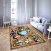 Disney’s Adorable animals next to the princess Living Room Rug Carpet