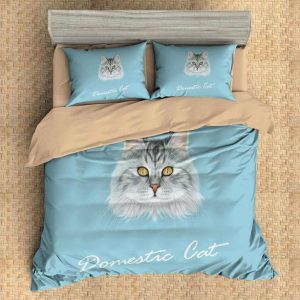 Domestic Cat 2 Duvet Cover and Pillowcase Set Bedding Set