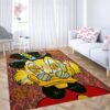 Donald duck face money carpet living room rugs