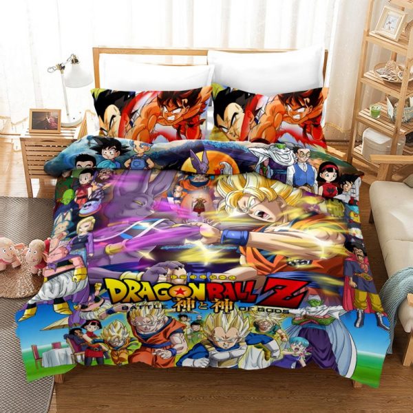 Dragon Ball Z Duvet Cover and Pillowcase Set Bedding Set
