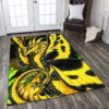 Dragon Butterfly Rectangle Limited Edition Rug Carpet