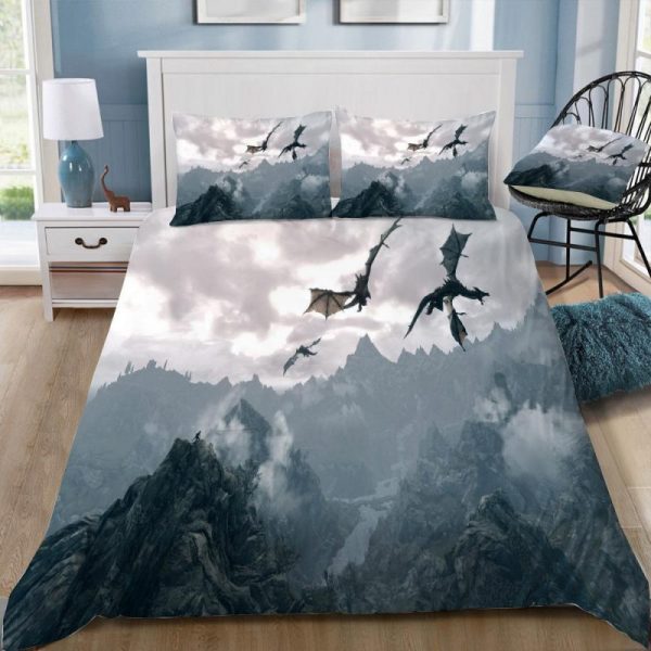 Dragon Duvet Cover and Pillowcase Set Bedding Set 332