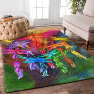 Dreamcatcher Dragonfly Rectangle Limited Edition Rug Carpet