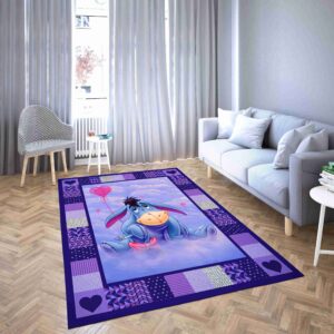 Eeyore and the Pink Balloon Kit Living Room Rug Carpet