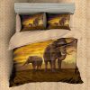 Elephant 2 Duvet Cover and Pillowcase Set Bedding Set