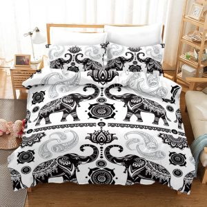 Elephant Bohemia Style 3 Duvet Cover and Pillowcase Set Bedding Set