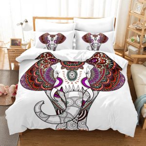 Elephant Bohemia Style 4 Duvet Cover and Pillowcase Set Bedding Set