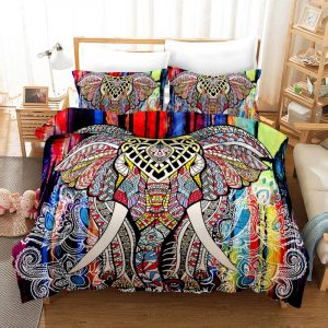 Elephant Bohemia Style 6 Duvet Cover and Pillowcase Set Bedding Set