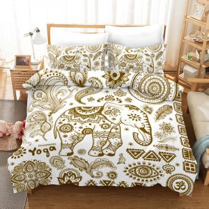 Elephant Bohemia Style Duvet Cover and Pillowcase Set Bedding Set
