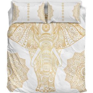 Elephant Mandala Duver Duvet Cover and Pillowcase Set Bedding Set