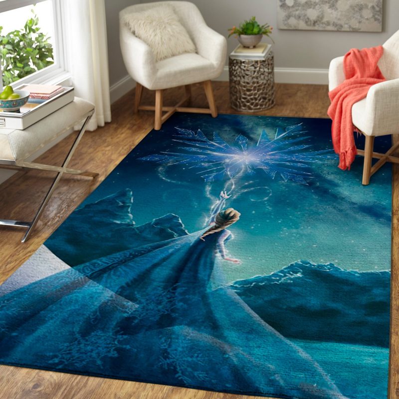 Elsa Frozen Movie Living Room Rug Carpet