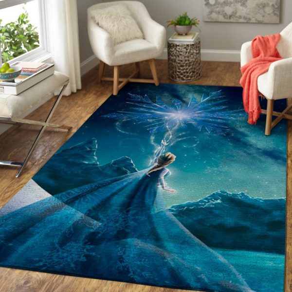Elsa Frozen Movie Living Room Rug Carpet