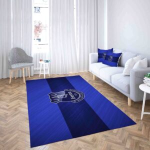 Everton Football Club Blue Carpet Living Room Rugs