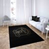 Everton Football Club Gold Logo Carpet Living Room Rugs