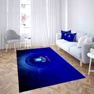 Everton Football Club Green Light Carpet Living Room Rugs