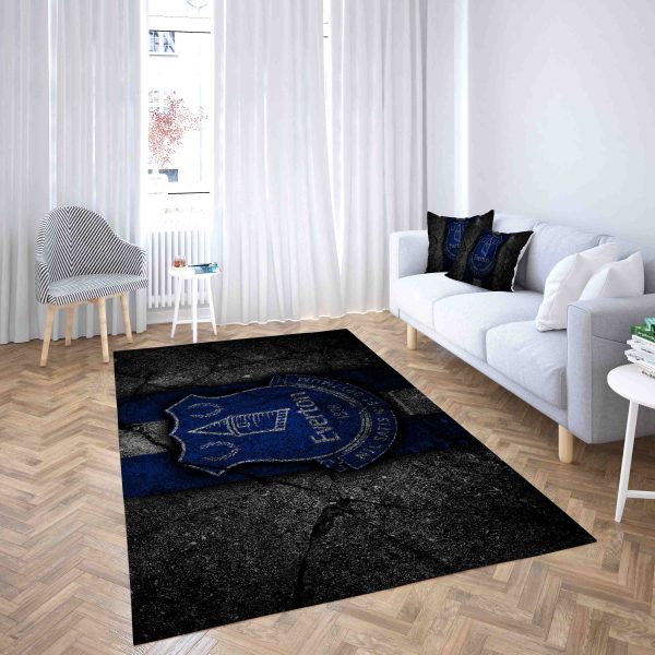 Everton Football Club Special Black Carpet Living Room Rugs