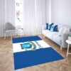 Everton Football Club White And Blue Carpet Living Room Rugs