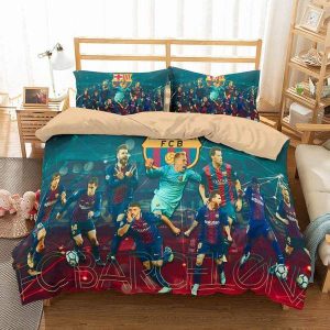 Fc Barcelona 2 Duvet Cover and Pillowcase Set Bedding Set