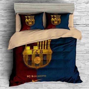 Fc Barcelona 3 Duvet Cover and Pillowcase Set Bedding Set