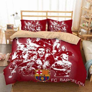 Fc Barcelona Duvet Cover and Pillowcase Set Bedding Set 565