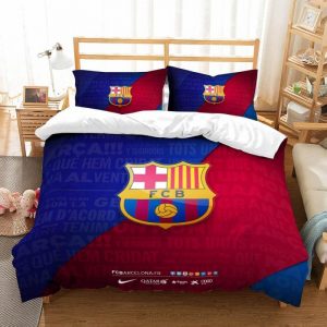 Fc Barcelona Duvet Cover and Pillowcase Set Bedding Set 673