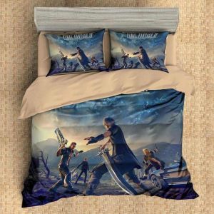 Final Fantasy Xv Duvet Cover and Pillowcase Set Bedding Set