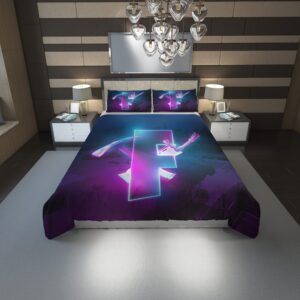 Fortnite Logo 45 Duvet Cover and Pillowcase Set Bedding Set