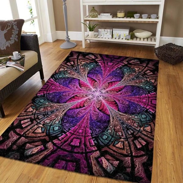 Fractal Art Carpet Living Room Rugs 3