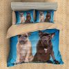 French Bulldog 2 Duvet Cover and Pillowcase Set Bedding Set 601