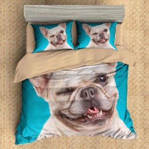 French Bulldog Duvet Cover and Pillowcase Set Bedding Set 603