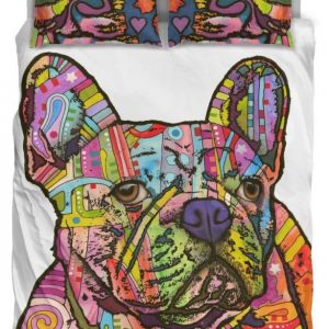 French Bulldog Duvet Cover and Pillowcase Set Bedding Set 817