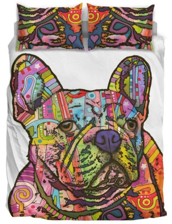 French Bulldog Duvet Cover and Pillowcase Set Bedding Set 817