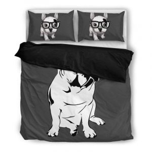 Funny French Bulldog Duvet Cover and Pillowcase Set Bedding Set