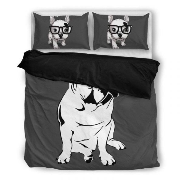 Funny French Bulldog Duvet Cover and Pillowcase Set Bedding Set