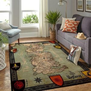 Game of thrones map rugs living room carpet