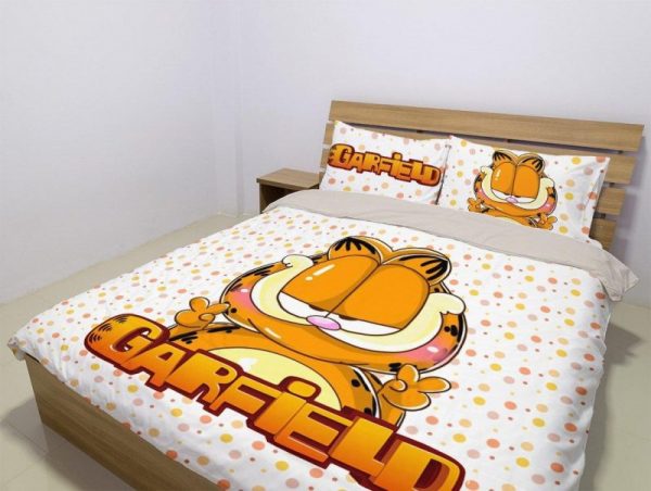 Garfield Duvet Cover and Pillowcase Set Bedding Set 1065