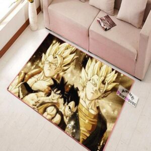 Goku And Vegeta Dragon Ball Rug Anime Floor Decor Carpet Living Room Rugs