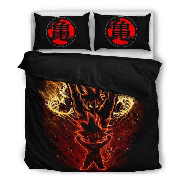 Goku Duvet Cover and Pillowcase Set Bedding Set 1078