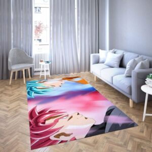 Goku black of Dragon ball super Favorite cartoon movie Carpet Living Room Rugs 10