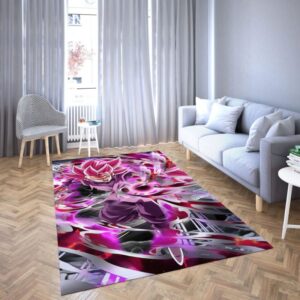 Goku black of Dragon ball super Favorite cartoon movie Carpet Living Room Rugs 2